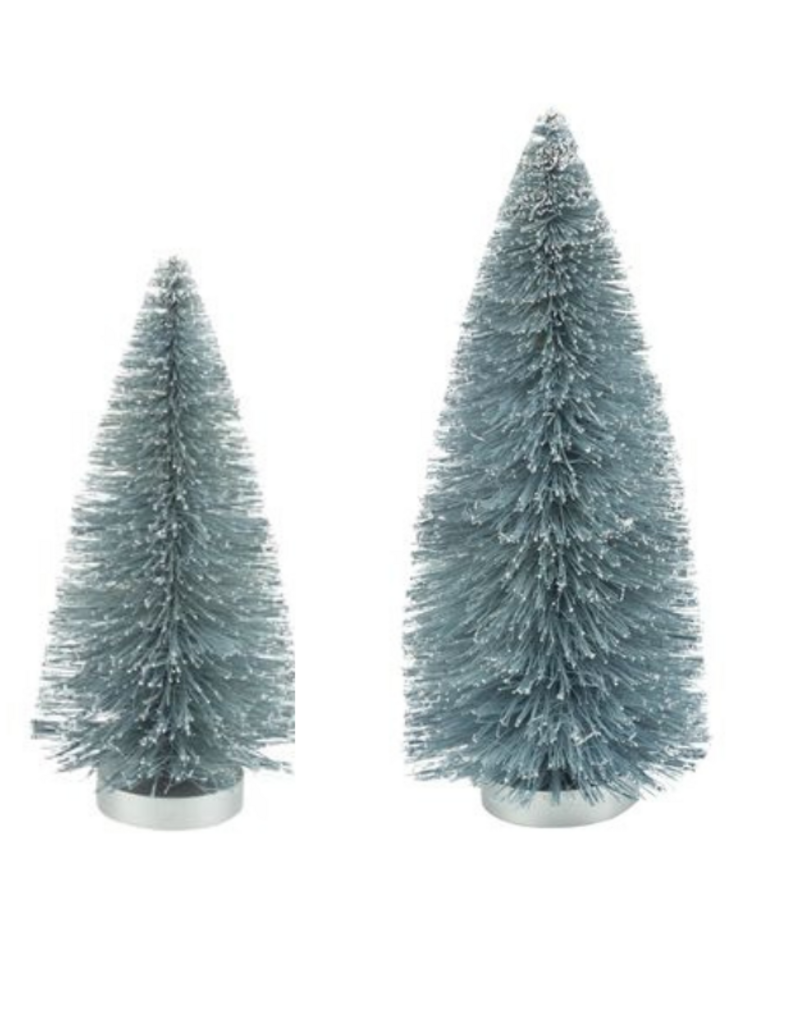 Pale Blue Glitter Bristle Tree Small