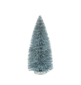Pale Blue Glitter Bristle Tree Large