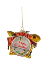 Glass Drum Set Ornament