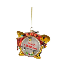 Glass Drum Set Ornament