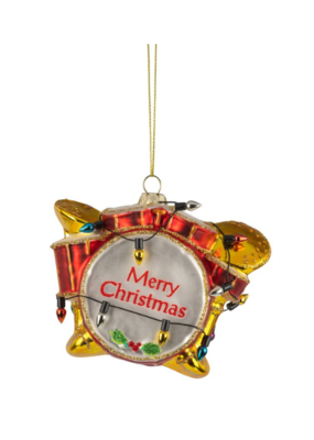 Glass Drum Set Ornament