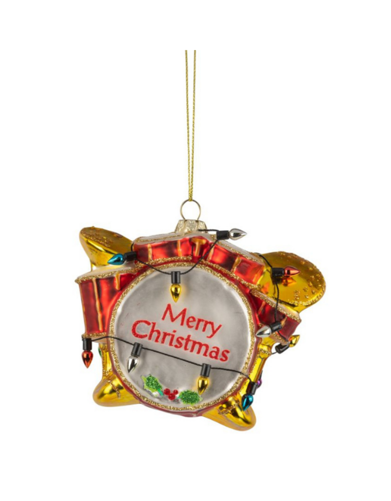 Glass Drum Set Ornament