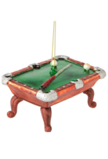 Blown Glass Resin Pool Table Ornament