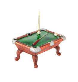 Blown Glass Resin Pool Table Ornament