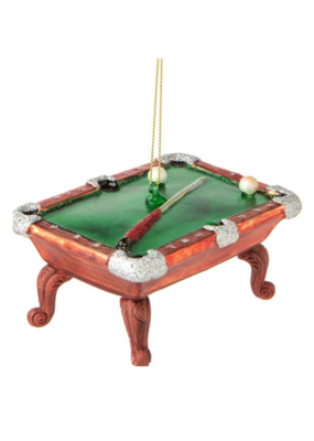 Blown Glass Resin Pool Table Ornament