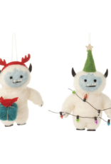 Felt Yeti Ornament