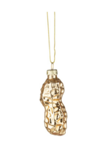 Glass Gold Peanut Ornament
