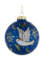 Dove of Peace Glass Ball Ornament