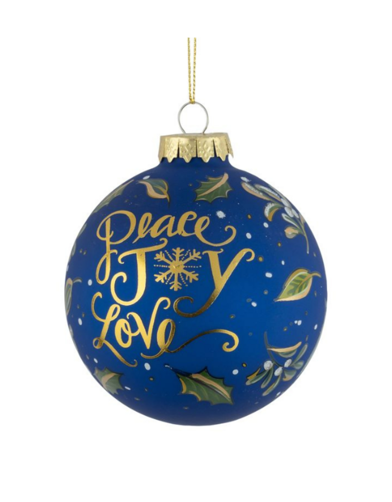 Dove of Peace Glass Ball Ornament