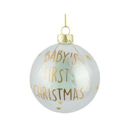 Glass Baby's First Christmas Ornament