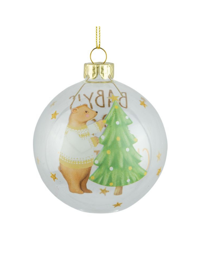 Glass Baby's First Christmas Ornament