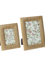 Hexagon Pale Gold Picture Frame 2.5x3.5