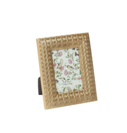 Hexagon Pale Gold Picture Frame 2.5x3.5