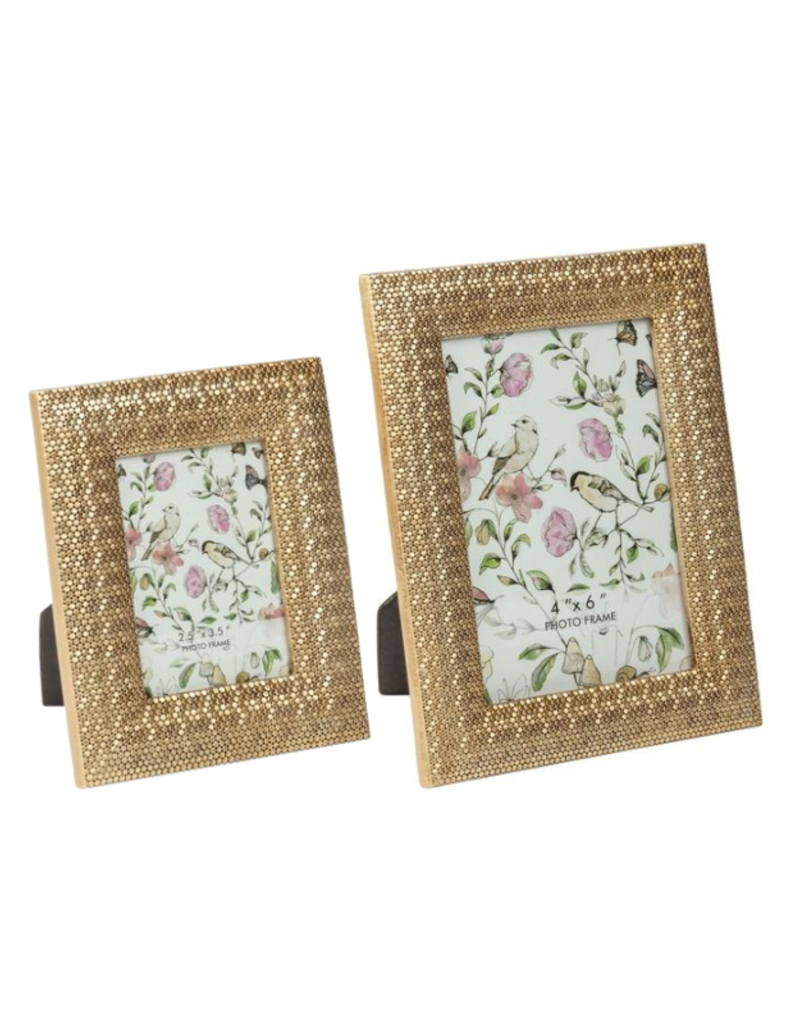 Hexagon Pale Gold Picture Frame 4x6