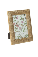 Hexagon Pale Gold Picture Frame 4x6