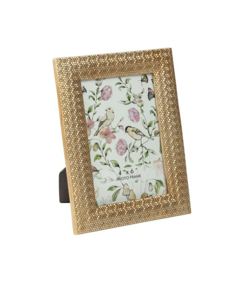 Hexagon Pale Gold Picture Frame 4x6
