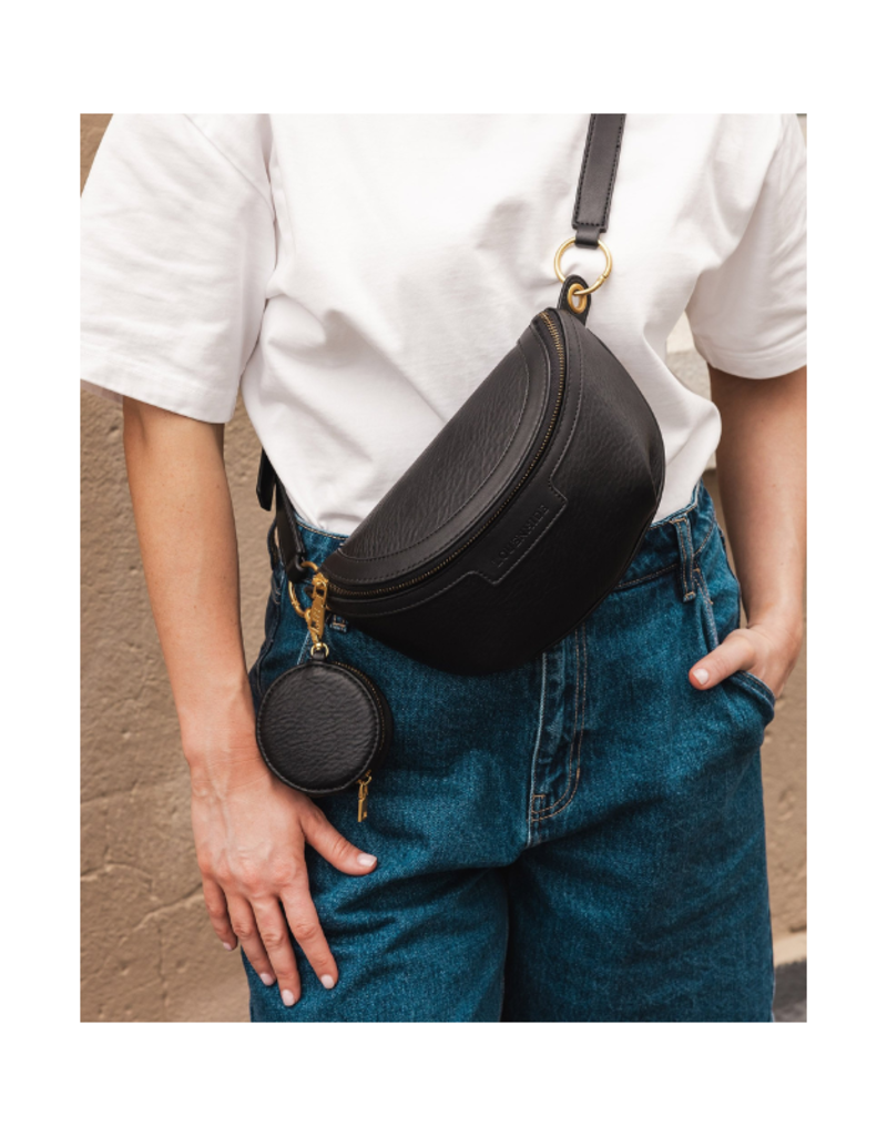 Louenhide Joey Sling Bag in Black by Louenhide