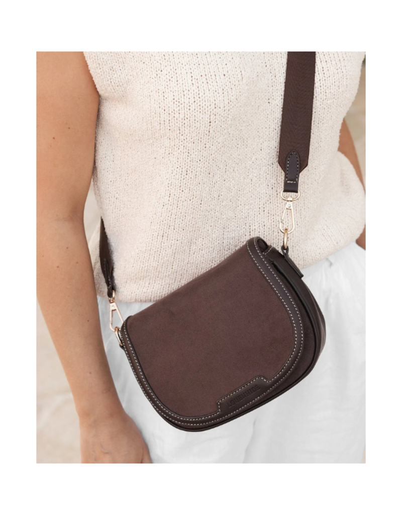 Louenhide Jade Crossbody Bag in Chocolate by Louenhide