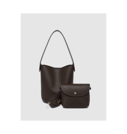 Louenhide Miranda Bucket Bag in Chocolate by Louenhide