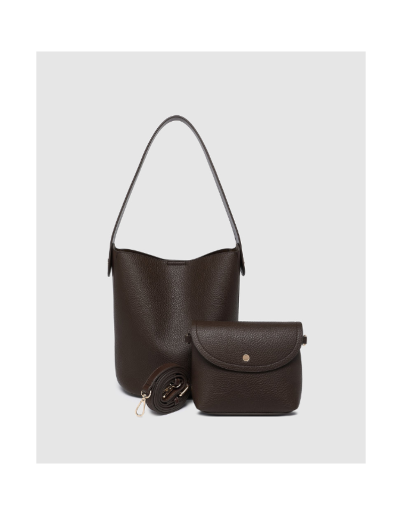Louenhide Miranda Bucket Bag in Chocolate by Louenhide