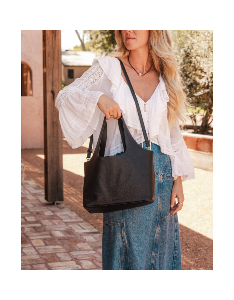 Louenhide Paisley Handbag in Black by Louenhide