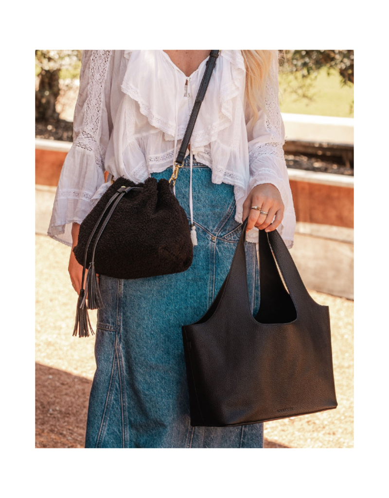 Louenhide Paisley Handbag in Black by Louenhide