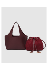 Louenhide Paisley Handbag in Burgundy by Louenhide