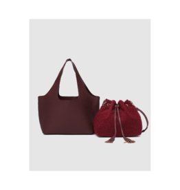 Louenhide Paisley Handbag in Burgundy by Louenhide