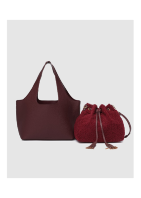 Louenhide Paisley Handbag in Burgundy by Louenhide