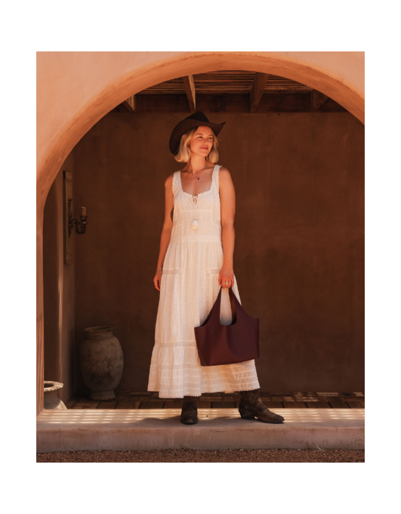 Louenhide Paisley Handbag in Burgundy by Louenhide