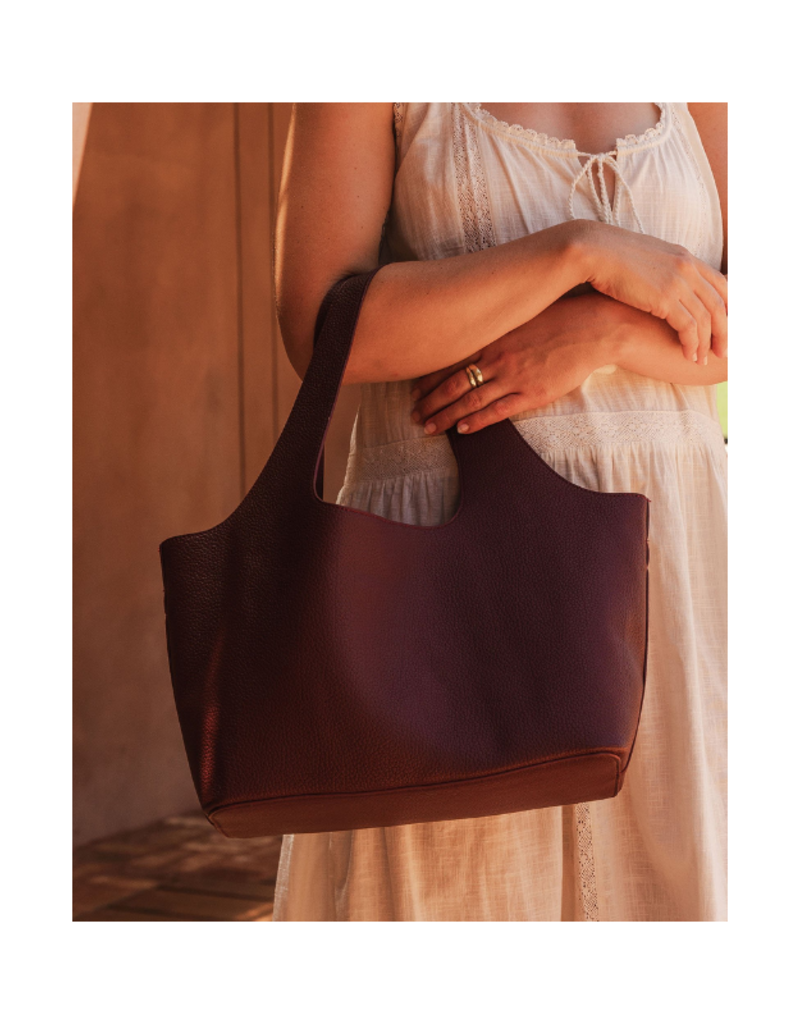 Louenhide Paisley Handbag in Burgundy by Louenhide