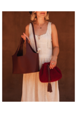 Louenhide Paisley Handbag in Burgundy by Louenhide