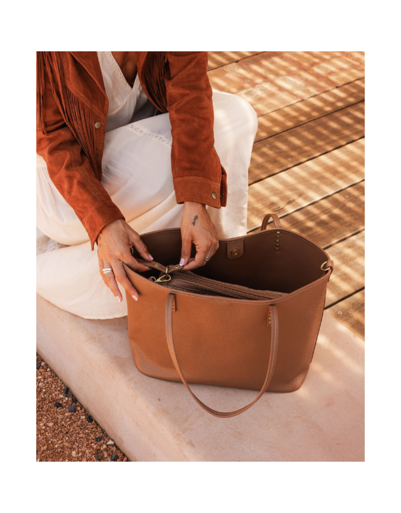 Louenhide Jackson Tote Bag in Caramel by Louenhide