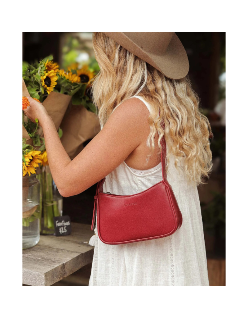Louenhide Ivy Shoulder Bag in Cherry by Louenhide