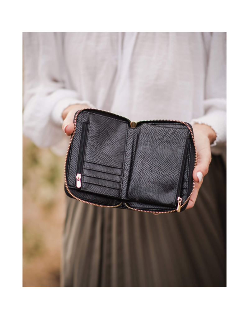 Louenhide Eden Wallet Lizard in Black Louenhide
