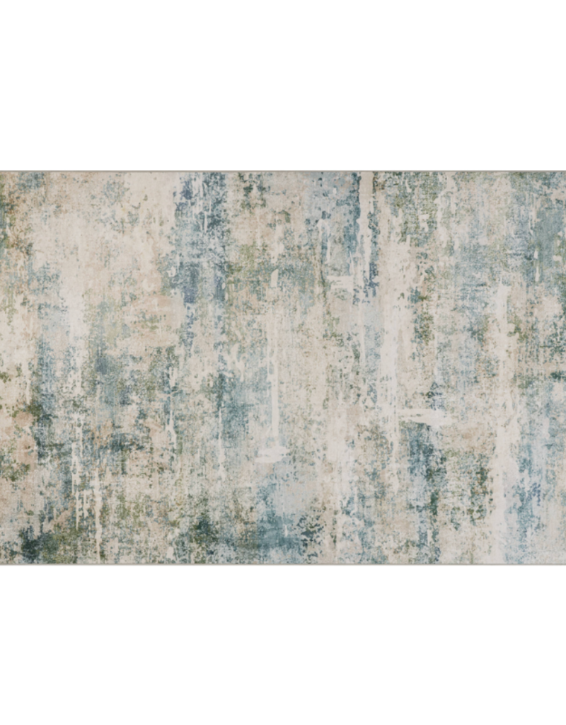 Dash & Albert Dash & Albert Machine Washable Rug Blaire Mineral 2'6"x8'