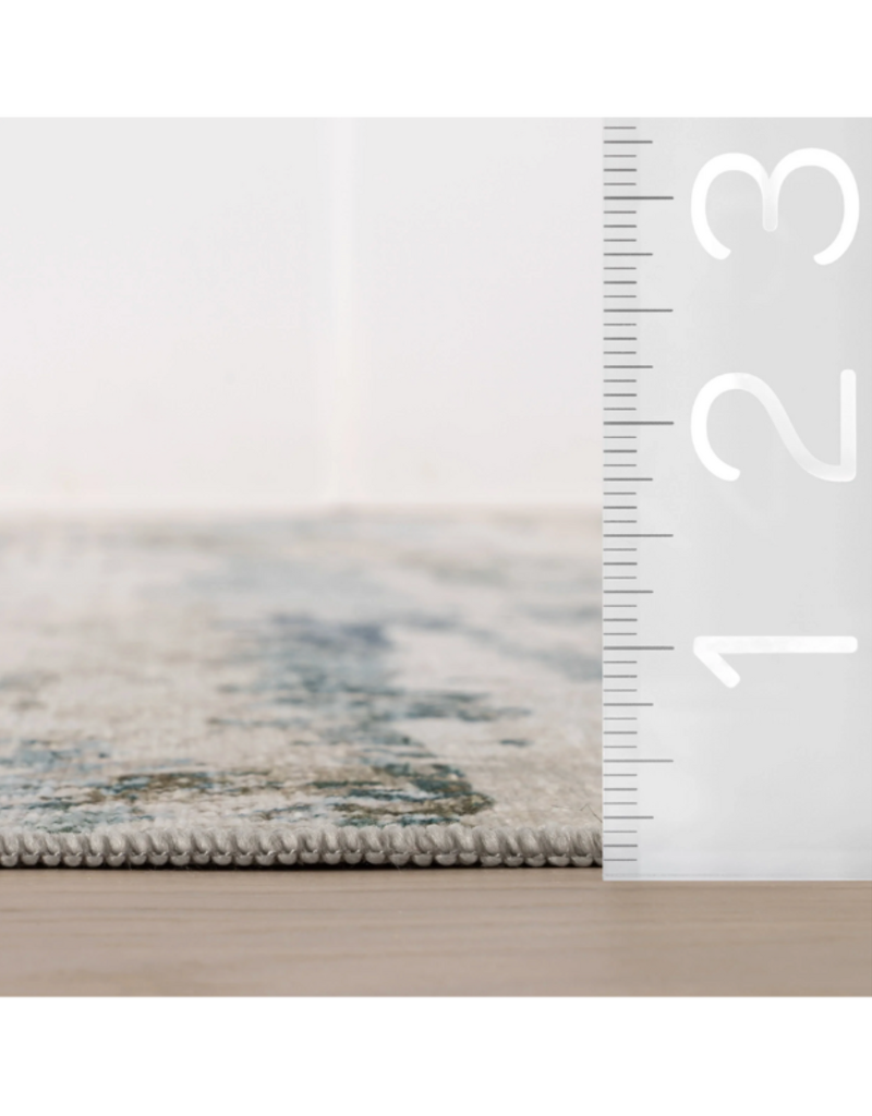 Dash & Albert Dash & Albert Machine Washable Rug Blaire Mineral 2'6"x8'