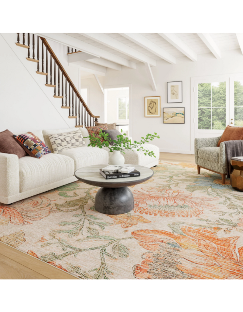 Dash & Albert Dash & Albert Machine Washable Rug Zell Floral 4'x6'