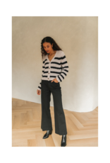 Gentle Fawn Melanie Sweater in Black Stripe by Gentle Fawn