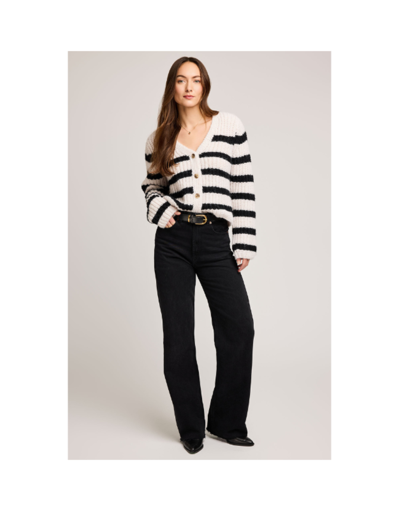 Gentle Fawn Melanie Sweater in Black Stripe by Gentle Fawn