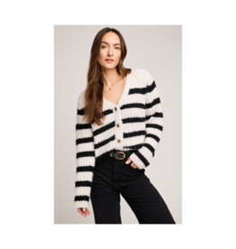 Gentle Fawn Melanie Sweater in Black Stripe by Gentle Fawn