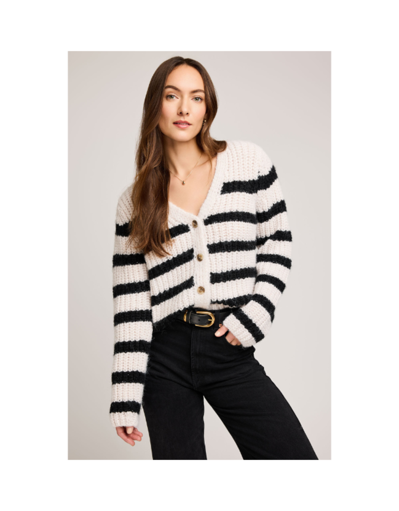 Gentle Fawn Melanie Sweater in Black Stripe by Gentle Fawn
