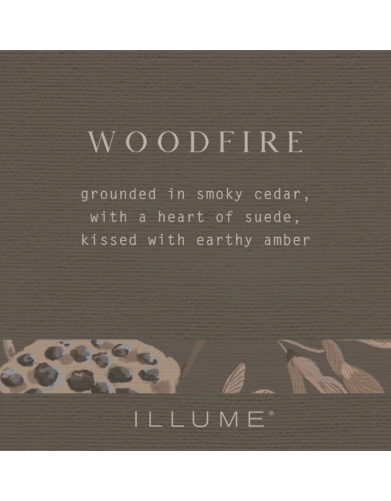 Illume Woodfire Glass Acorn Candle by Illume