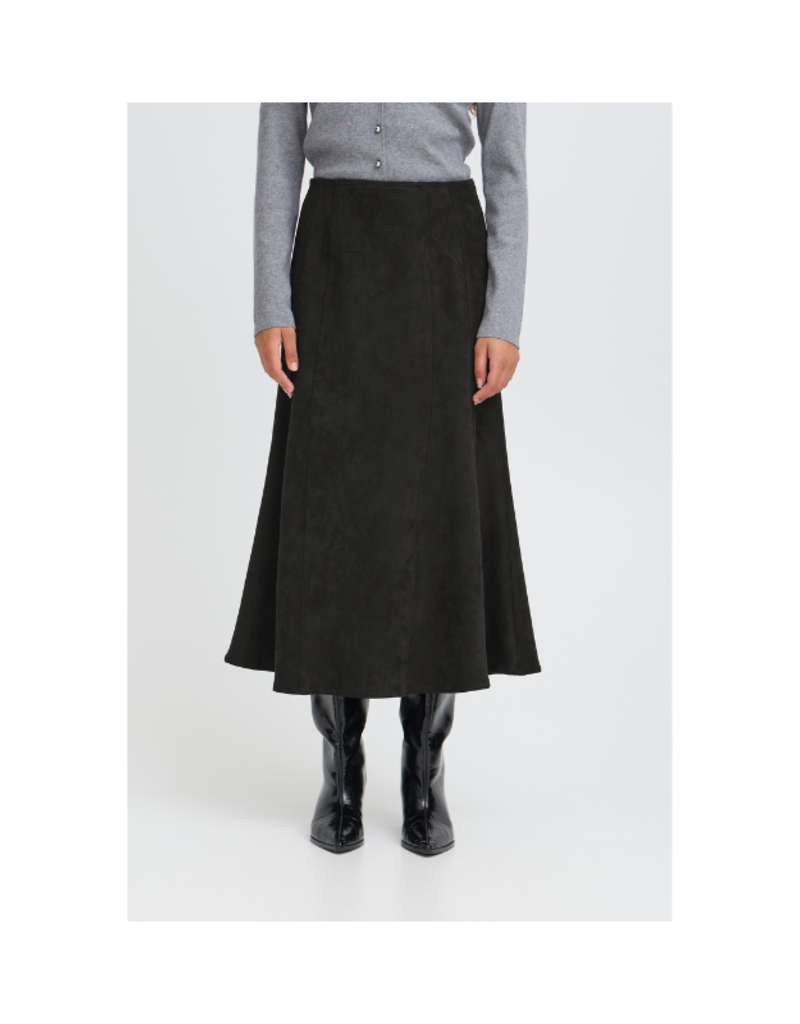 ICHI Inafo Skirt in Black by ICHI