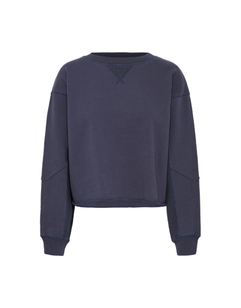 ICHI Mardes Sweatshirt in Dark Navy by ICHI