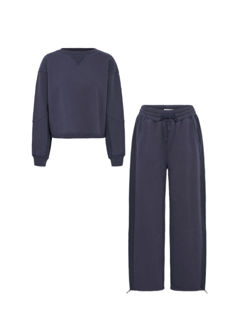 ICHI Mardes Pant in Dark Navy by ICHI