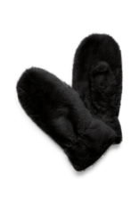 b.young Wolfie Mittens in Black by b.young