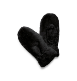 b.young Wolfie Mittens in Black by b.young