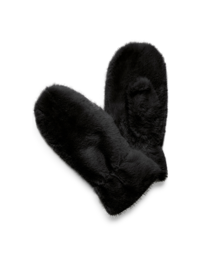 b.young Wolfie Mittens in Black by b.young