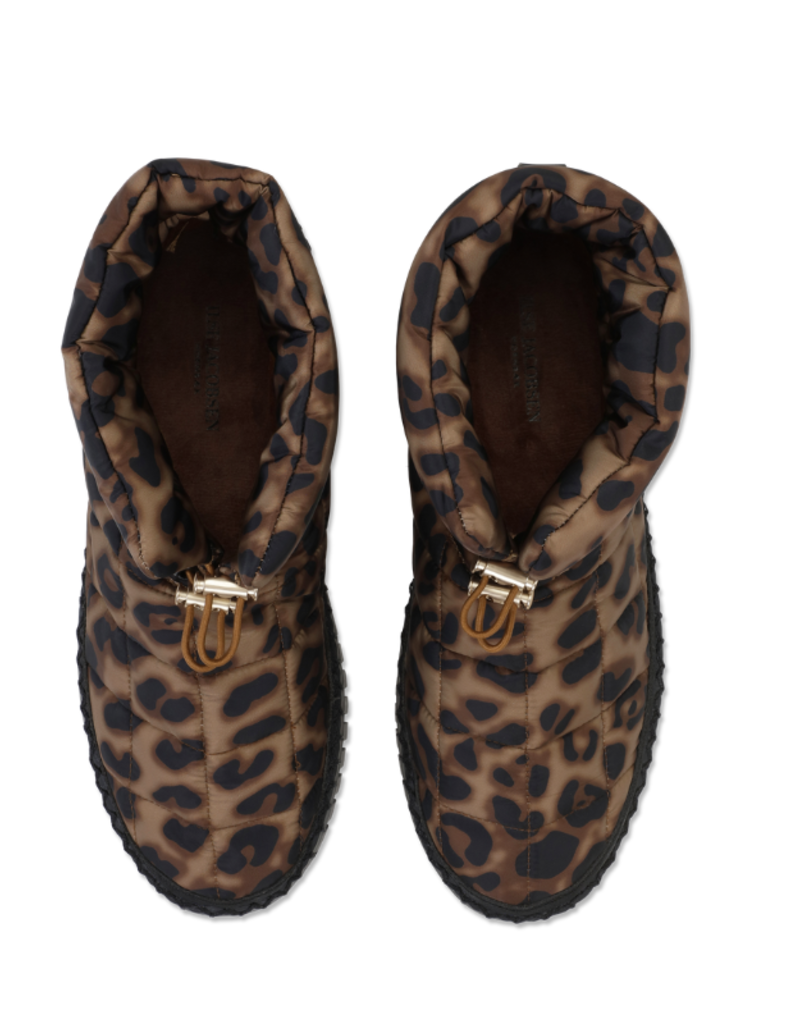 Ilse Jacobsen Tulip Low Padded Winter Boot in Brown Panthera by Ilse Jacobsen